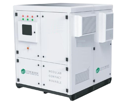 GRES-75-50 *aprobat ANRE Energy storage: 75 kWh PCS Capacity: 50 kW Dimensions: 1680 x 1502 x 1700 mm (width, depth, height)